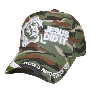 Christian Baseball CAMOUFLAGE CAMO Cap Jesus Did It Would Anyone Die For You, Hat Spiritual Headwear, Church Religious Religion: Everything Else