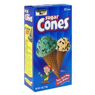 Keebler Ice Cream Sugar Cones, 12 Count Boxes (Pack of 6) : Grocery & Gourmet Food