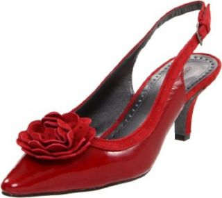 Adrienne Vittadini Footwear Women's Hope Pump,Rosy Red,7 M US: Shoes