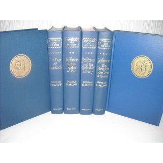 JEFFERSON AND HIS TIME SIX VOLUME SET (GILT EMBOSSED ON EACH COVER COPY: "REBELLION TO TYRANTS IS OBEDIENCE TO GOD.", EACH TITLE BEGINS WITH "JEFFERSON." VOL 1: AND THE RIGHTS OF MAN. VOL 2: THE VIRGINIAN. VOL 3:AND THE ORDEAL OF LIBERT