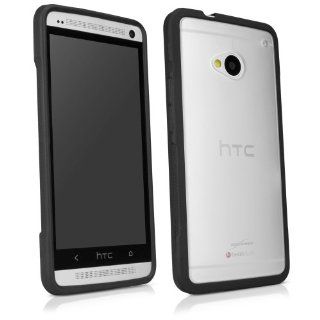 BoxWave HTC One (M7 2013) UniColor Case   Sleek Dual Tone TPU Case for Durable Anti Slip Protection, Transparent Matte Back with Solid Border   HTC One (M7 2013) Cases and Covers (Frosted Black): Cell Phones & Accessories