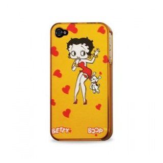 [WG] GOLDEN YELLOW BETTY BOOP HARD PROTECTOR SNAP ON CASE FOR IPHONE 4 4G (BOTH AT&T AND VERIZON) + FREE STEREO HEADSET WITH MICROPHONE FOR APPLE IPHONE 4: Cell Phones & Accessories