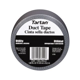 Tartan 1.88 in x 165 ft Gray Duct Tape