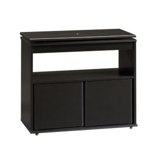 Sauder Black TV Stand with Swivel Top