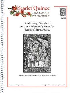 Souls being Received into the Heavenly Paradise   Edward Burne Jones: Counted Cross Stitch Chart (Large size symbols)