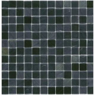 Elida Ceramica Recycled Gun Metal Glass Mosaic Square Indoor/Outdoor Wall Tile (Common: 12 in x 12 in; Actual: 12.5 in x 12.5 in)