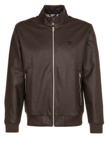 adidas Originals   Faux leather jacket   brown