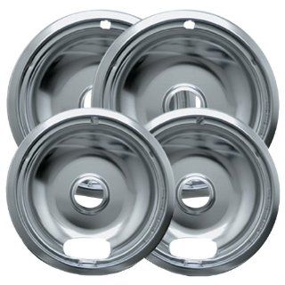 Range Kleen 10124XN Drip Pans 4 Pack Containing 2 Units 101Am and 102Am, Chrome: Home Improvement