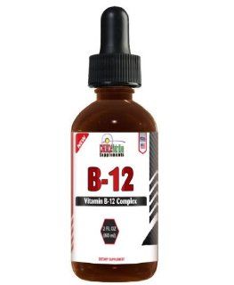 Vitamin B 12 Complex Sublingual Liquid Drops   Also Contains Riboflavin (B 2), Niacin (B 3), Pyridoxine (B 6), Pantothemic Acid (B 5)   Dietary Supplement  Fast Absorbing   60 Day Supply: Health & Personal Care