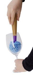 Crystal Clear Glass Cleaner Sponge with Bamboo Handle (2 Pack)  