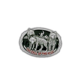 Wolf Pack , Western oval, Pewter Belt buckle: Automotive