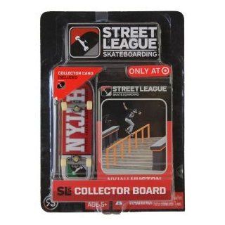 Street League Skateboarding Fingerboard   Nyjah Huston   White Letters Over Red Background with White Tail: Toys & Games