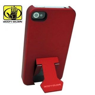 Hard Plastic Snap on Cover Fits Apple iPhone 4 4S Red Body Glove with built in clip/Kickstand AT&T, Verizon (does NOT fit Apple iPhone or iPhone 3G/3GS or iPhone 5/5S/5C) Cell Phones & Accessories