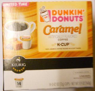 4 Boxes Of Dunkin Donuts K Cups Carmel Flavor : Grocery & Gourmet Food