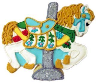 Carousel Horse Decorated Sugar Cookie : Grocery & Gourmet Food