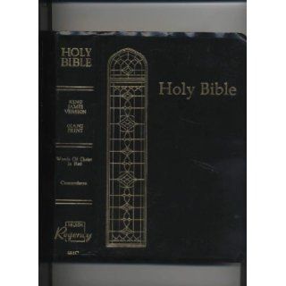 Holy Bible, Containing the Old & New Testaments, King James Version, Giant Print Reference Edition, Words of Christ in Red, Concordance (#881C): Nelson Regency: Books