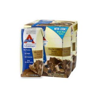 Atkins Mocha latte Ready to Drink Shake, 11 OZ(Case Contains: 24 Shakes): Health & Personal Care