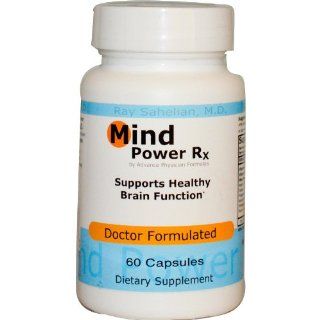 Mind Power Rx Supplement   Formulated by Dr. Ray Sahelian, M.D., best selling author of Mind Boosters book   Contains Powerful Mind Boosting Herbs including Ginkgo Biloba, Ashwagandha, Bacopa Monniera, and Gotu Kola For Mental Enhancement, Memory, Concentr