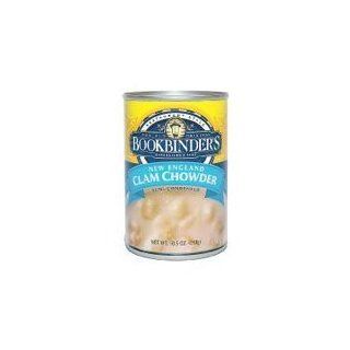 BookBinders New England Clam Chowder (Case Count: 6 per case) (Case Contains: 60 OZ) (Item Size: 10 OZ) : Grocery & Gourmet Food