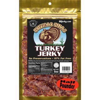 Buffalo Bills 8oz Turkey Jerky Pack (made with 100% turkey breast   contains no MSG and no nitrites) : Jerky And Dried Meats : Grocery & Gourmet Food