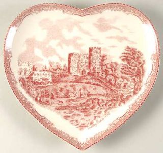 Johnson Brothers Old Britain Castles Pink (England 1883) Heart Shaped Dish, Fine