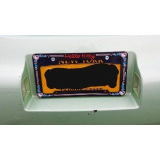 Hello Kitty Glitter License Plate Frame (Made of Plastic): Automotive
