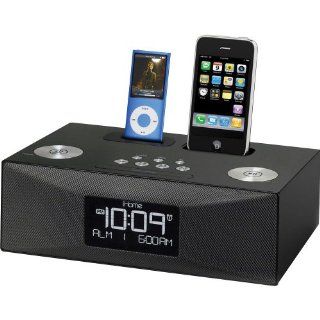 iHome P88 Stereo Dual Dock Triple Alarm Clock Radio: MP3 Players & Accessories