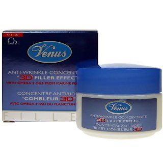 Venus Anti Wrinkle Concentrate "3D Filler Effect" with Omega 3, 1.7 Oz. From Italy. : Facial Moisturizers : Beauty