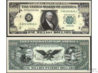 (100) Patriot Million Dollar Bill 