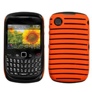 ASMYNA Carrot Orange/Black Railing Fusion Protector Cover for RIM BLACKBERRY 9300 (Curve 3G) RIM BLACKBERRY 9330 (Curve 3G) RIM BLACKBERRY 8520 (Curve) RIM BLACKBERRY 8530 (Curve): Cell Phones & Accessories