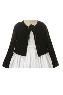 Basic Knit Special Occasion Girl's Cardigan Jacket Sweater   Black Girl 6 Apparel Accessories Clothing