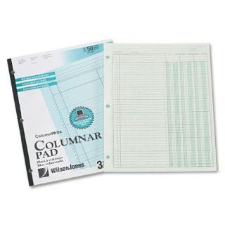 Wilson Jones Accounting Pad, Three Eight Unit Columns, 8 1/2 x 11, 50 Sheet Pad : Columnar Pads : Electronics