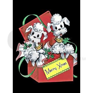 Poodle Christmas Cards (Pk of 10) by cafepets
