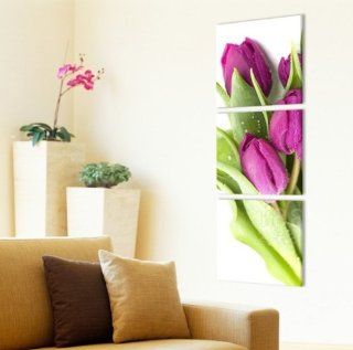 ASIA MODERN ABSTRACT WALL ART PAINTING ON CANVAS NEW Style  (NO FRAME）with Early in the morning of the beads tulip 