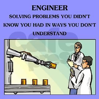 engineer engineering joke 2.25" Magnet (10 pa by politicsisfun