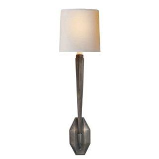Visual Comfort CHD2460BZ NP Chart House Ruhlmann 1 Light Sconce in Bronze with N   Candle Sconces