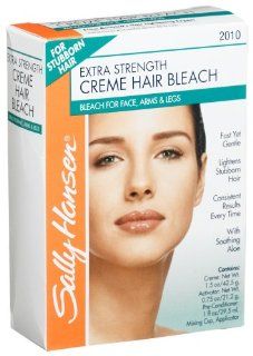 Sally Hansen Extra Strength Creme Hair Bleach for Face, Arms & Legs,  3.25 Ounce Package (Pack of 4): Health & Personal Care