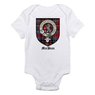 MacBean Clan Crest Tartan Infant Bodysuit by coatofarmscrest