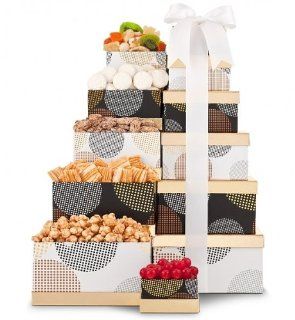Gourmet's Delight Snack Tower. (Our Baskets Are Good For: Gift Tower, Gift Basket for Mom, Gift Baskets for Moms Birthday, Gift Baskets for Mothers Day, Get Well Gift Baskets, Gift Baskets for Women, Gift Baskets for Mom, Gift Basket for Women, Gift Ba