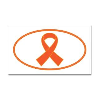 Orange Awareness Ribbon Decal by OrangeAwarenessRibbonTshirts
