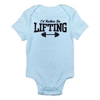 Id Rather Be Lifting Weights Infant Bodysuit by perketees