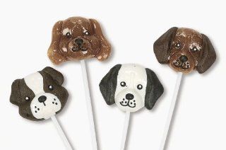 Dog Head Lollipop Suckers (1 dz) : Suckers And Lollipops : Grocery & Gourmet Food