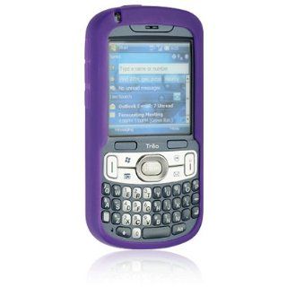 NEW PURPLE SOFT RUBBER/SILICONE SKIN CASE COVER FOR PALM TREO 800w 800 PHONE: Cell Phones & Accessories