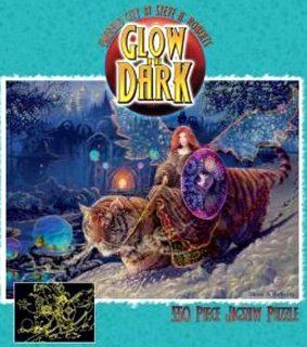 Ceaco Glow in the Dark Fantasy 550 Piece Puzzle   Emerald City: Toys & Games