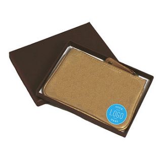 corporate gift gold leather coin purse by nv london calcutta
