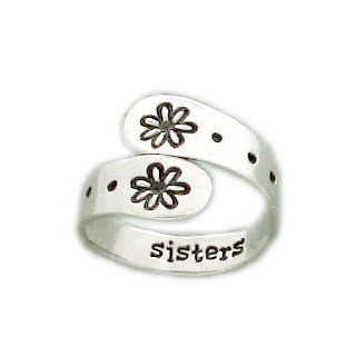 Far Fetched Adjustable Sterling Silver Sisters Ring Far Fetched Jewelry Jewelry