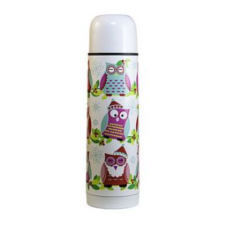 merry hootmas christmas owl flask by the flask company
