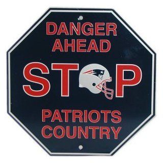 NFL New England Patriots Stop Sign : Sports Related Merchandise : Sports & Outdoors