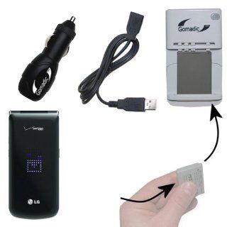 LG Exalt VN360 compatible Battery Charger Kit   Contains multiple charging options, including AC Wall, DC Car and USB Port : Handheld And Pda Power Cables : Camera & Photo