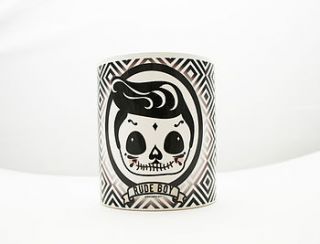 rude skully boy mug by wunderpop! hip & funky design